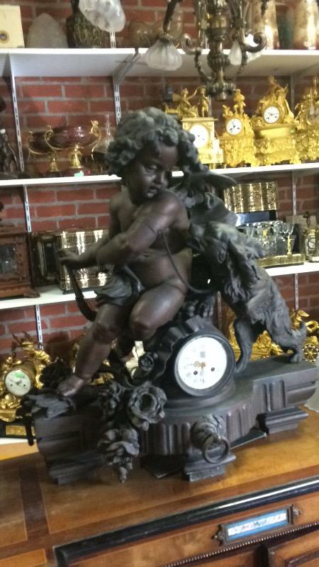  Bert big spelter clock