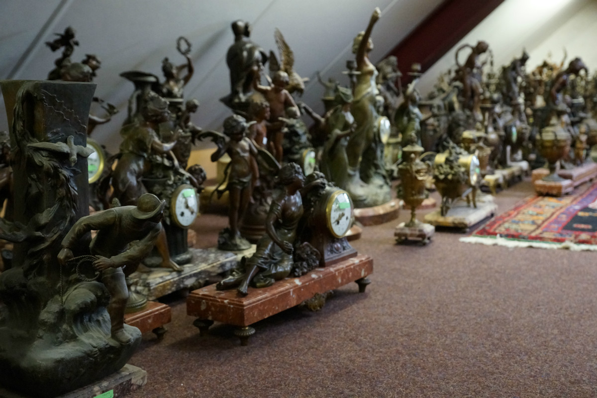 spelter clocksets